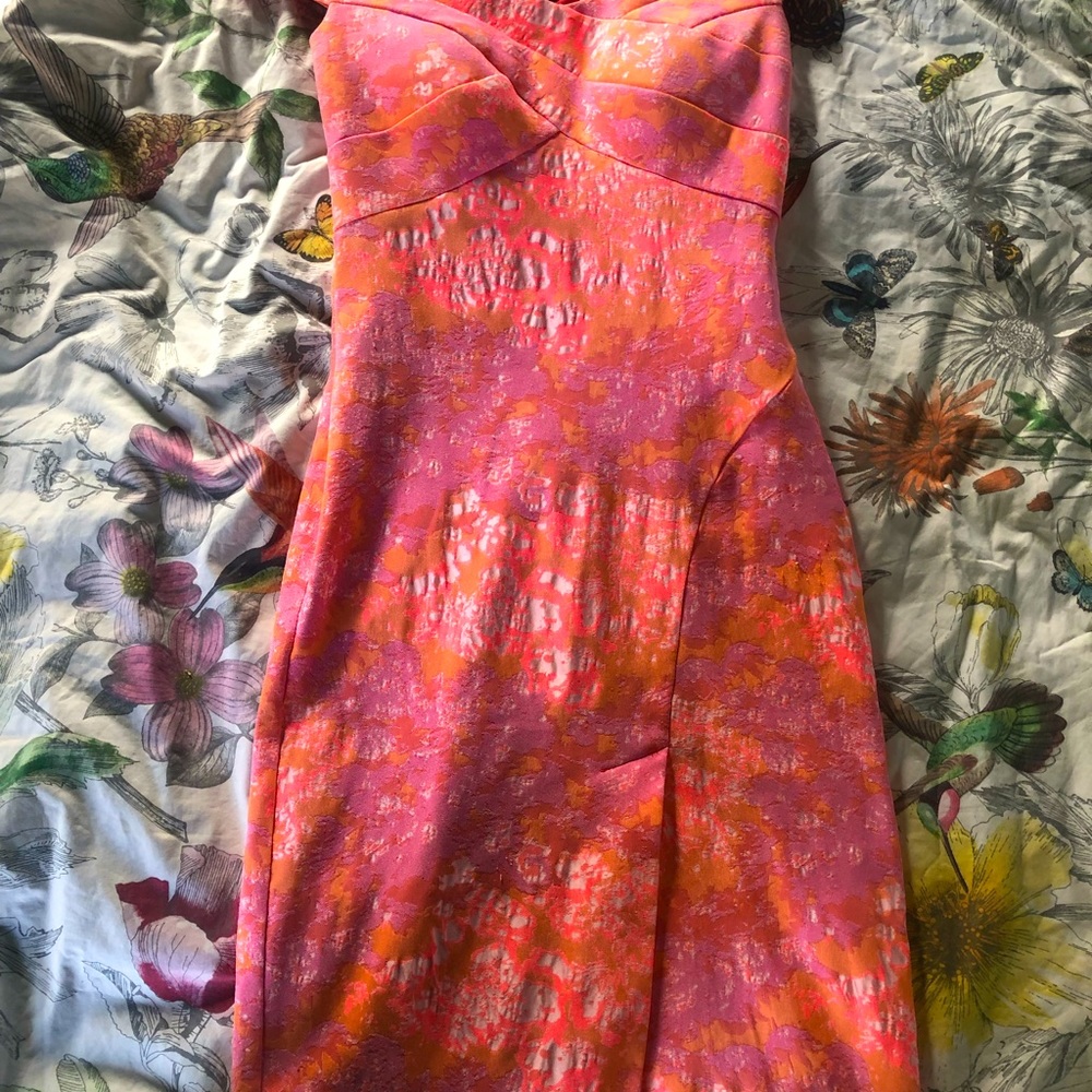 Off the shoulder Nicole Miller dress!